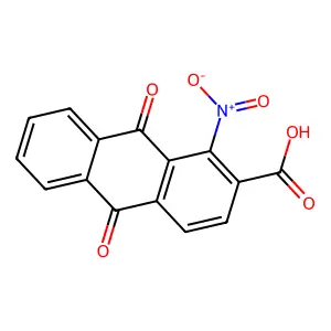 1-Nitroanthraquinone-2-carboxylic acid structure