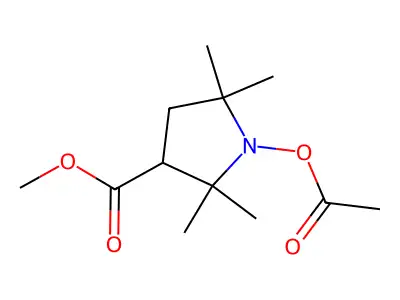 1-Acetoxy-3-methoxycarbonyl-2,2,5,5-tetramethylpyrrolidine structure