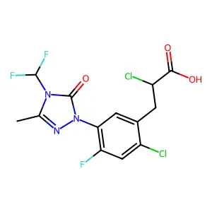Carfentrazone structure