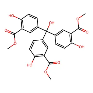 Tris(4-Hydroxy-3-methoxycarbonylphenyl)carbinol structure