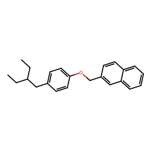 2-((4-(2-Ethylbutyl)phenoxy)methyl)naphthalene structure