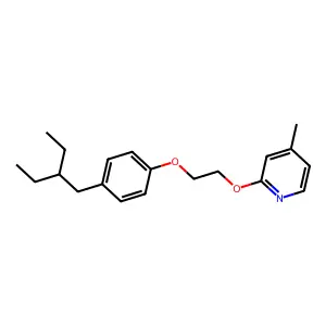 2-(2-(3-(2-Ethylbutyl)phenoxy)ethoxy)-4-methylpyridine structure