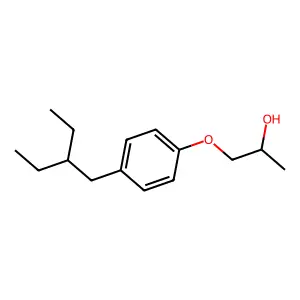 1-[4-(2-Ethylbutyl)phenoxy]propan-2-ol structure