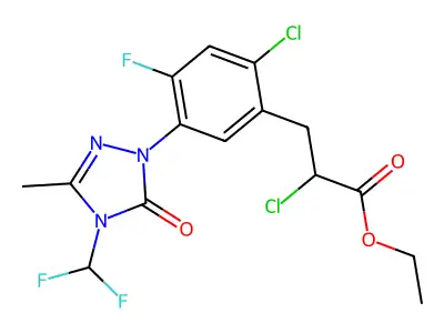 唑草酮 structure