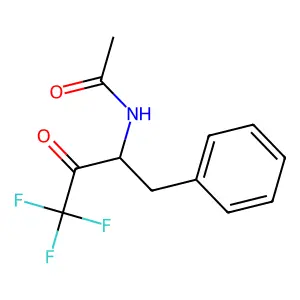Acetyl-phenylalanyl trifluoromethyl ketone structure