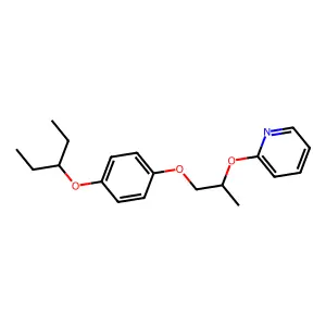 Pyridine, 2-(2-(4-(1-ethylpropoxy)phenoxy)-1-methylethoxy)- structure
