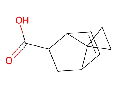 Spiro[bicyclo[2.2.1]heptane-7,1'-cyclopropane]-5-ene-2-carboxylic acid structure