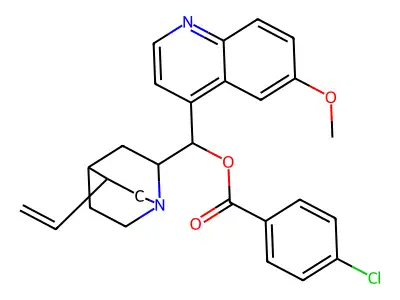 6'-Methoxycinchonan-9-yl 4-chlorobenzoate structure