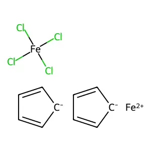 Ferrocenium, (T-4)-tetrachloroferrate(1-) (1:1) structure