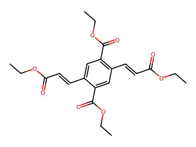 diethyl 2,5-bis[(1E)-3-ethoxy-3-oxoprop-1-en-1-yl]benzene-1,4-dicarboxylate structure