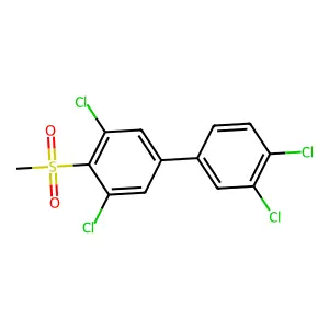 4-Methylsulfonyl-3,3',4',5-tetrachlorobiphenyl structure