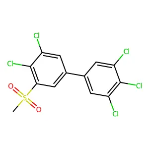 3-Methylsulfonyl-3',4,4',5,5'-pentachlorobiphenyl structure