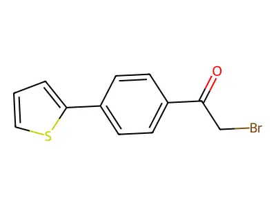 2-Bromo-1-[4-(2-thienyl)phenyl]-1-ethanone structure