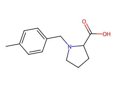 1-[(4-methylphenyl)methyl]pyrrolidine-2-carboxylic Acid structure