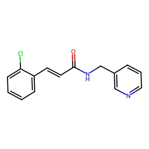 3-(2-氯苯基)-N-(吡啶-3-基甲基)丙烯酰胺 structure