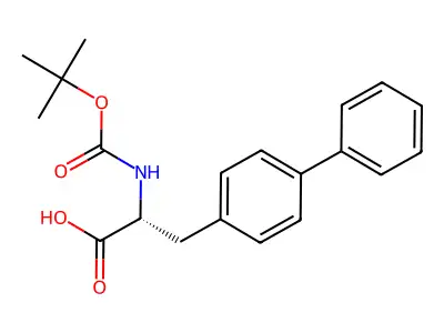 2-[(2-methylpropan-2-yl)oxycarbonylamino]-3-(4-phenylphenyl)propanoic Acid structure