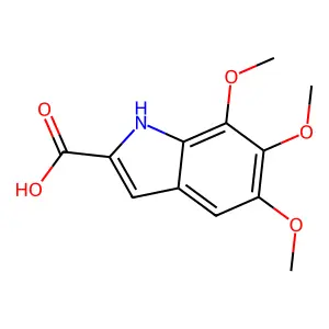 5,6,7-Trimethoxy-1H-indole-2-carboxylic acid structure