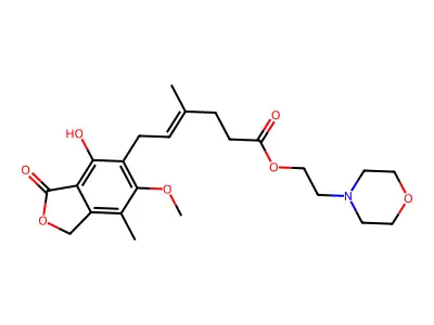 吗替麦考酚酯 structure