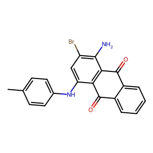 9,10-Anthracenedione, 1-amino-2-bromo-4-[(4-methylphenyl)amino]- structure