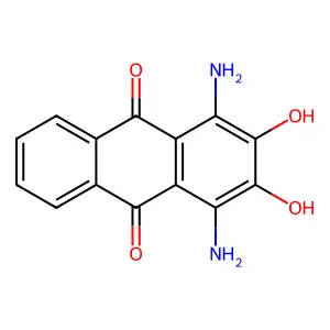 9,10-Anthracenedione, 1,4-diamino-2,3-dihydroxy- structure