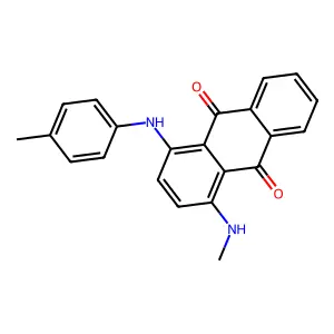 1-(Methylamino)-4-((4-methylphenyl)amino)anthraquinone structure