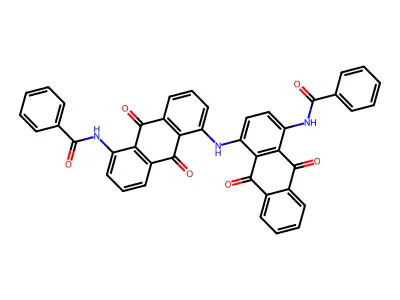 4,5'-Dibenzamido-1,1'-iminodianthraquinone structure
