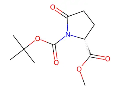 1-tert-Butyl 2-methyl 5-oxopyrrolidine-1,2-dicarboxylate structure