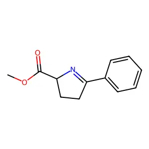 methyl (2R)-5-phenyl-3,4-dihydro-2H-pyrrole-2-carboxylate structure