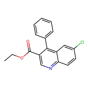 Ethyl 6-chloro-4-phenylquinoline-3-carboxylate structure