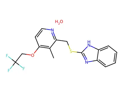 兰索拉唑硫醚 structure