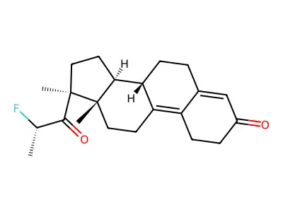 21-Fluoropromegestone structure