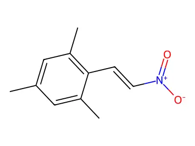 2,4,6-Trimethyl-beta-nitrostyrene structure