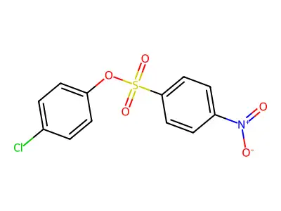 4-Nitro-benzenesulfonic acid 4-chloro-phenyl ester structure