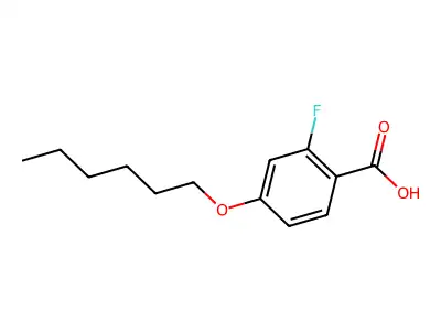 2-Fluoro-4-hexyloxybenzoic acid structure