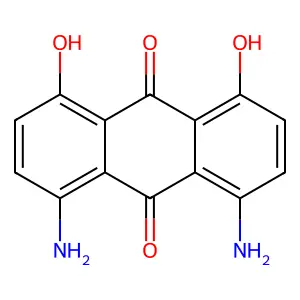 1,8-二氨基-4,5-二羟基蒽醌 structure