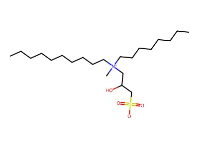3-(Decyl-methyl-octylazaniumyl)-2-hydroxypropane-1-sulfonate structure