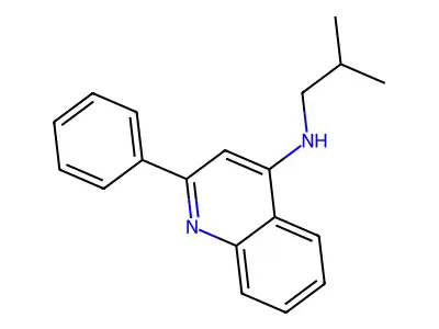 N-(2-甲基丙基)-2-苯基喹啉-4-胺 structure