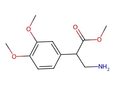 Methyl 3-amino-2-(3,4-dimethoxyphenyl)propanoate structure