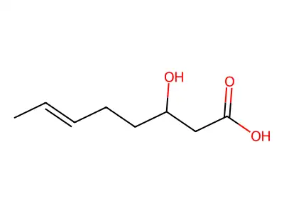 3-羟基辛-6-烯酸 structure