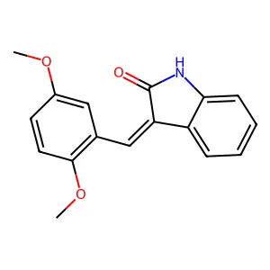 3-(2,5-Dimethoxybenzylidene)-2-indolinone structure