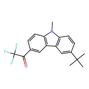 1-(6-Tert-butyl-9-methylcarbazol-3-yl)-2,2,2-trifluoroethanone structure