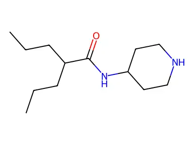 Pentanamide, N-4-piperidinyl-2-propyl- structure