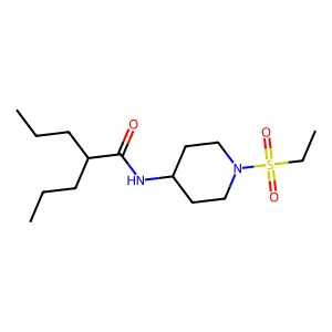 Pentanamide, N-(1-(ethylsulfonyl)-4-piperidinyl)-2-propyl- structure