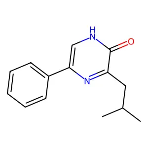 3-(2-Methylpropyl)-5-phenylpyrazin-2(1H)-one structure