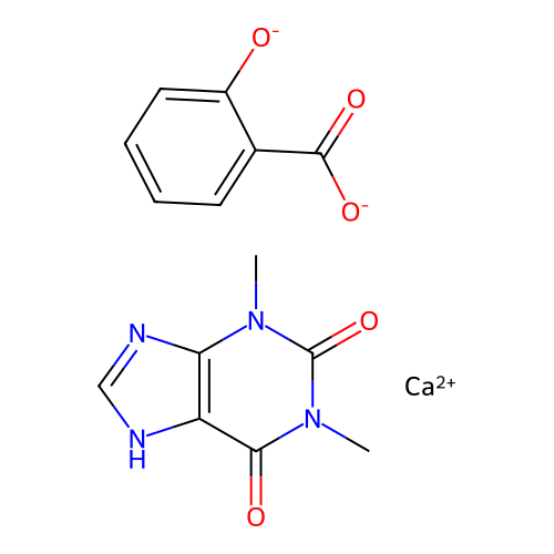 Theophylline calcium salicylate structure