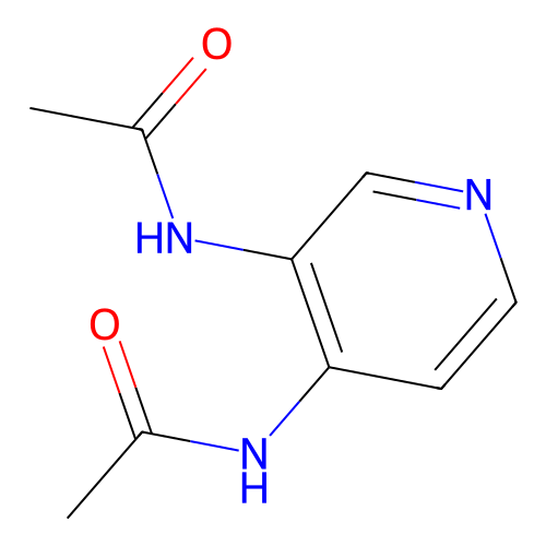 3,4-Bis(acetylamino)pyridine structure
