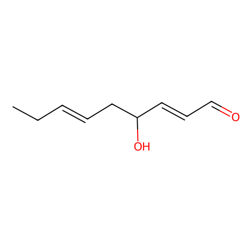 4-Hydroxynona-2,6-dienal structure