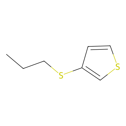 Thiophene, 3-propylthio structure