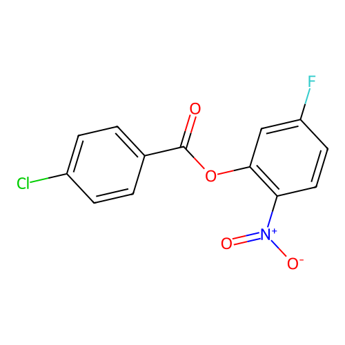 (5-Fluoro-2-nitrophenyl) 4-chlorobenzoate structure
