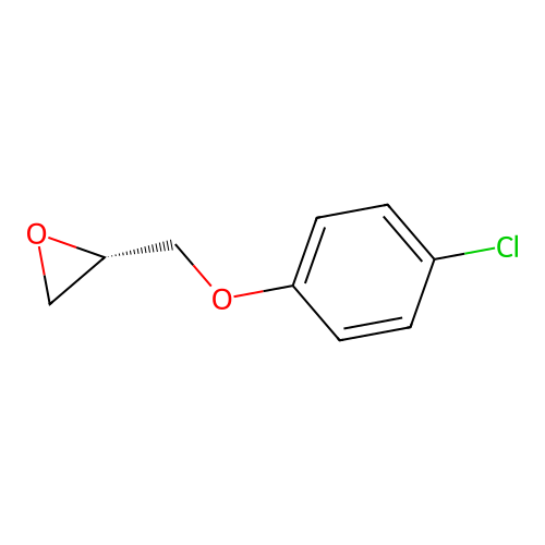 (2S)-2-((4-Chlorophenoxy)methyl)oxirane structure
